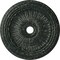 Ekena Millwork Viceroy Medallion (Canopies up to 4 7/8"), 35 1/8"OD x 4 7/8"ID x 2 1/2"P, Painted Turtle Crackle CM35VIPTC - alternate 1